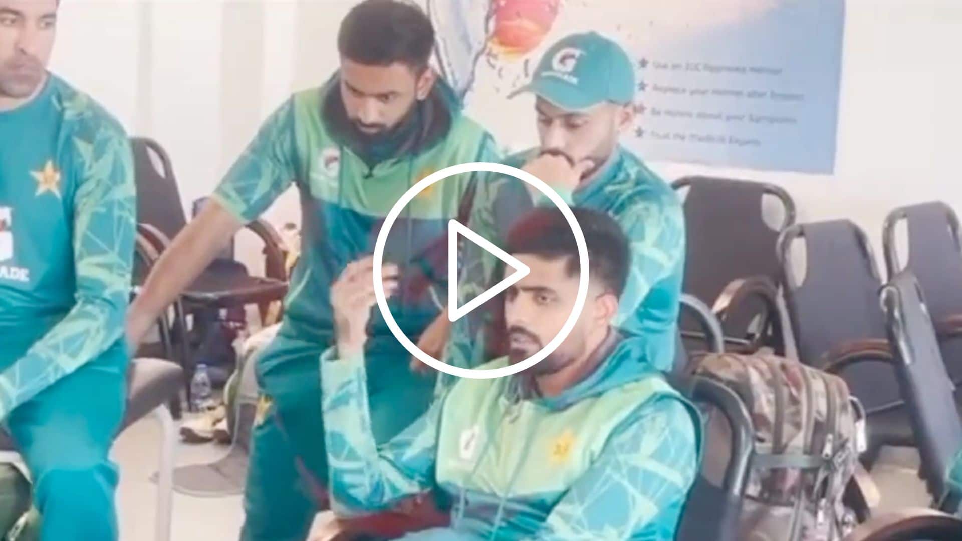 [Watch] Babar Azam Giving 'Pep-Talk' To Shan Masood & Co. Before Australia Tests